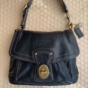 Coach Legacy Vachetta Black Leather Shoulder Bag